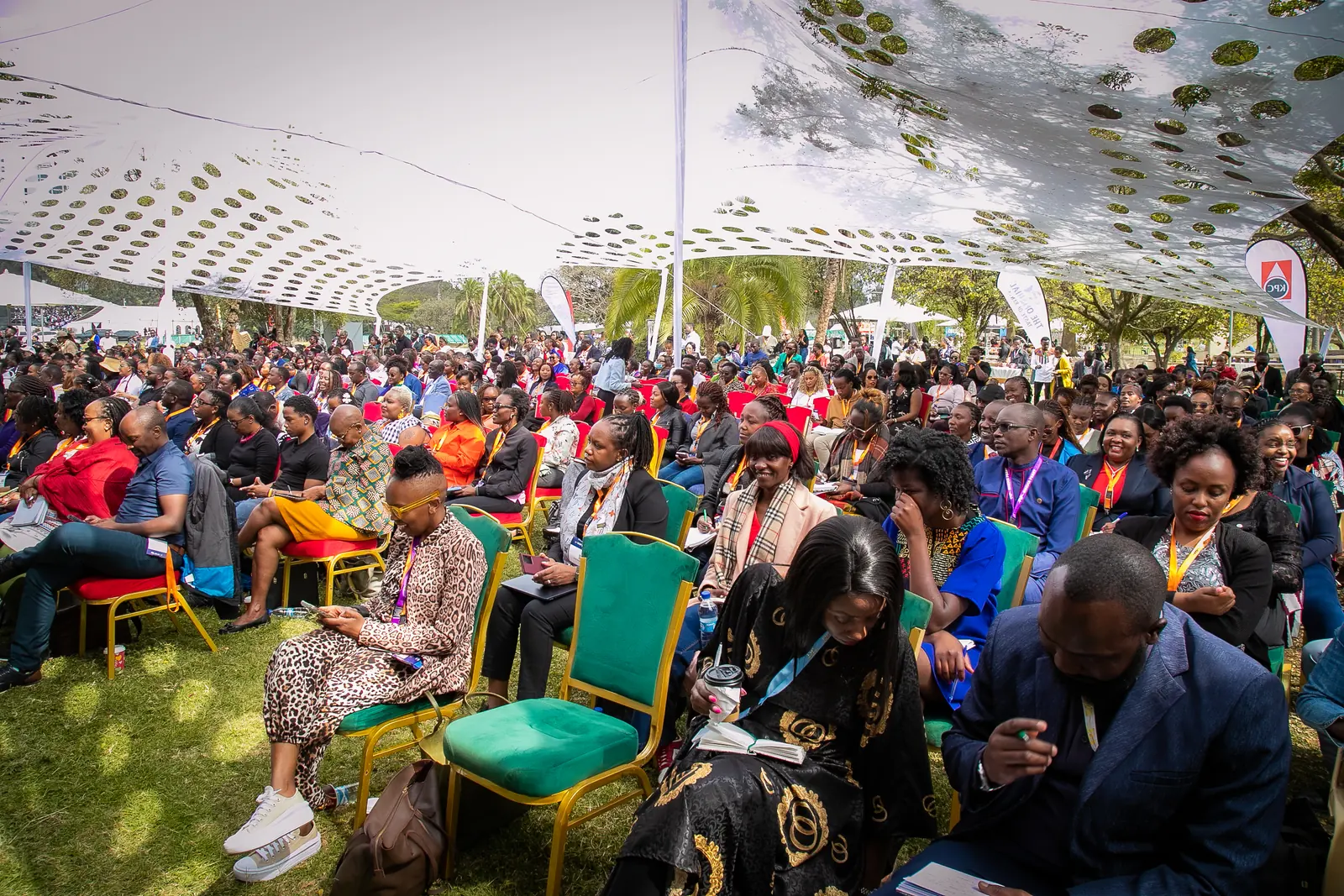 Delegates seated under the canopy at the Business Forum 2025