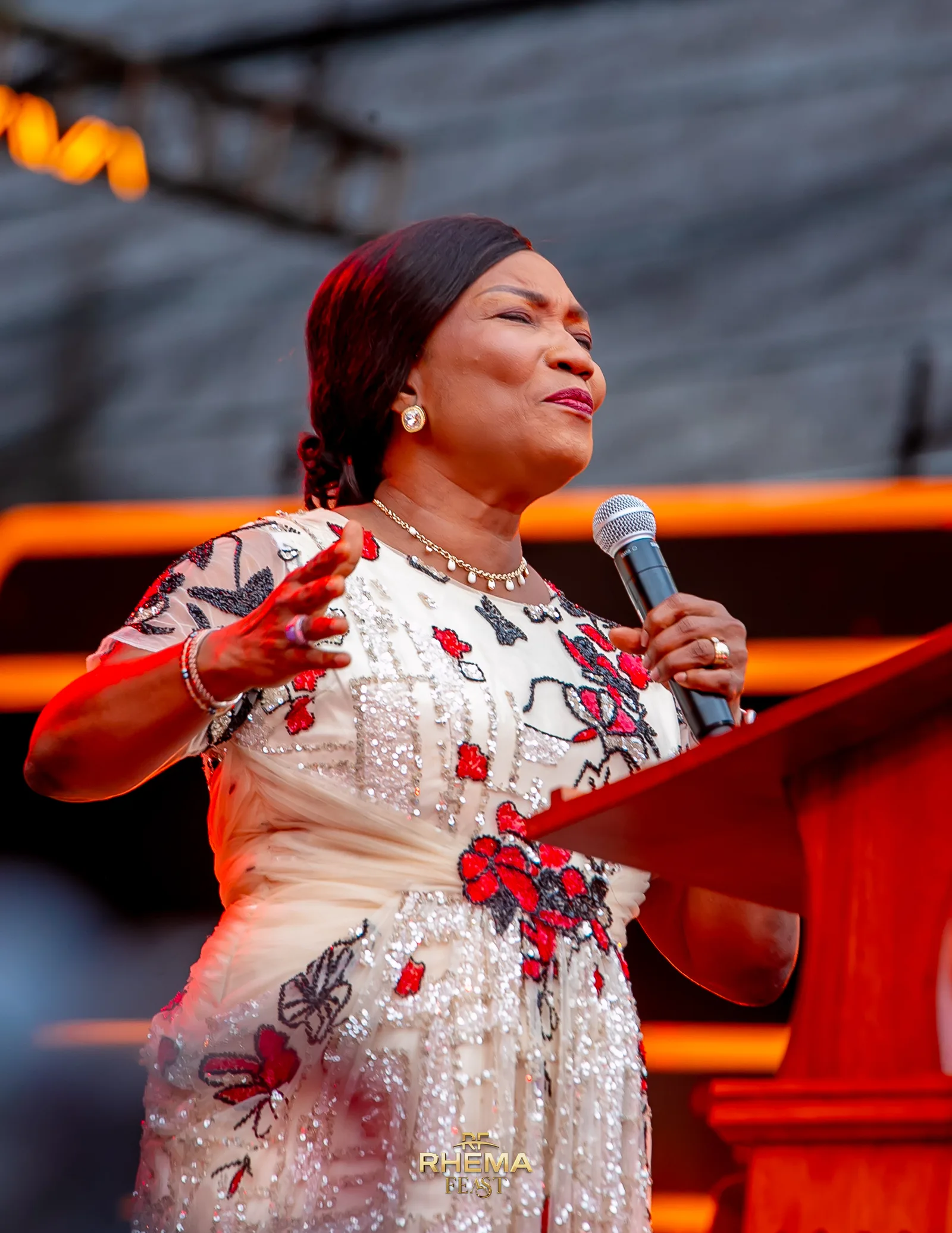 Bishop Funke Felix-Adejumo ministering at Rhema Feast 2026