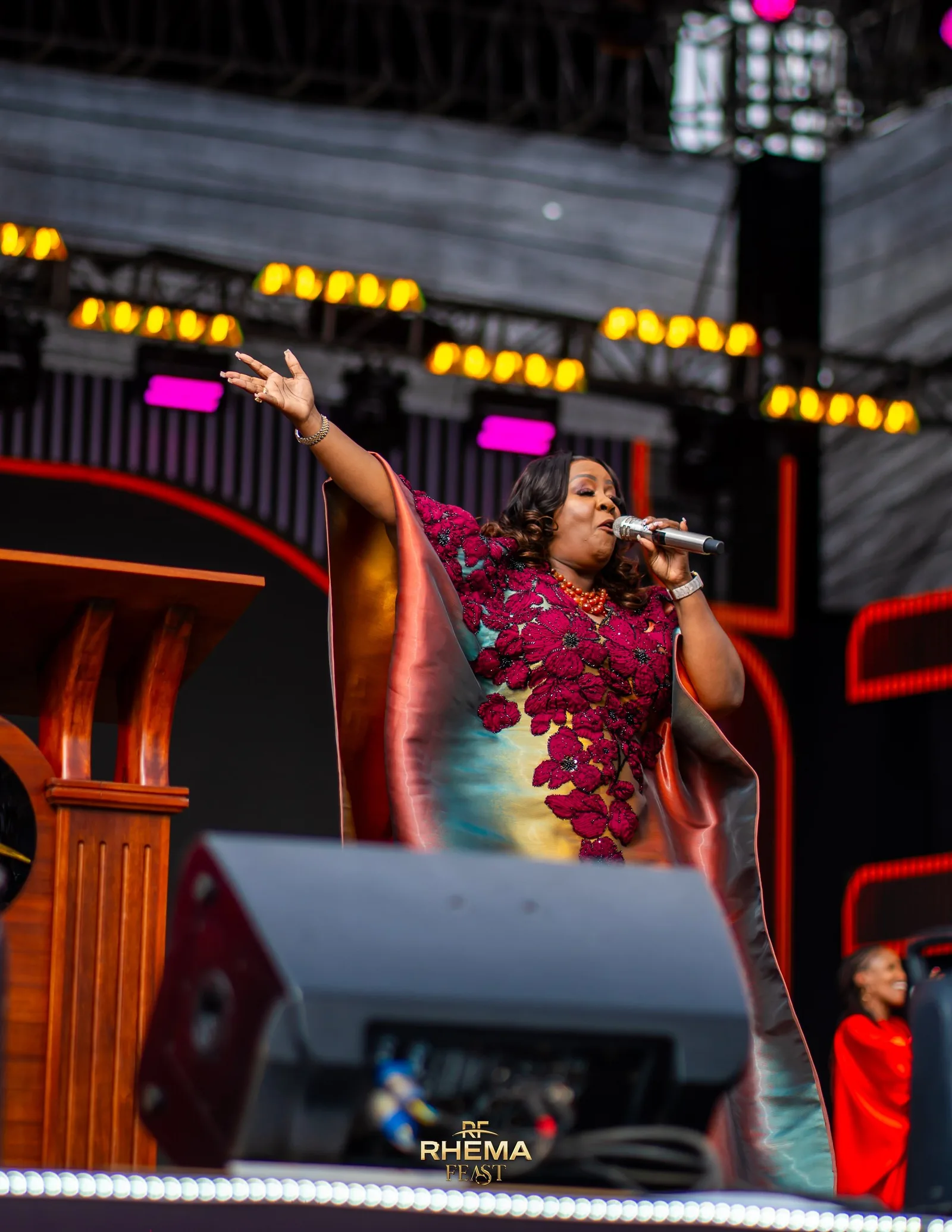 Lady Bishop Kathy Kiuna ministering at Rhema Feast 2026