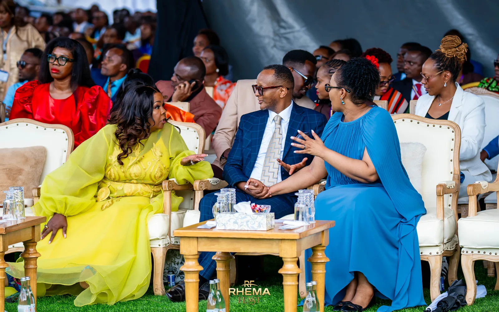 Apostle Mignonne Kabera in conversation before the session