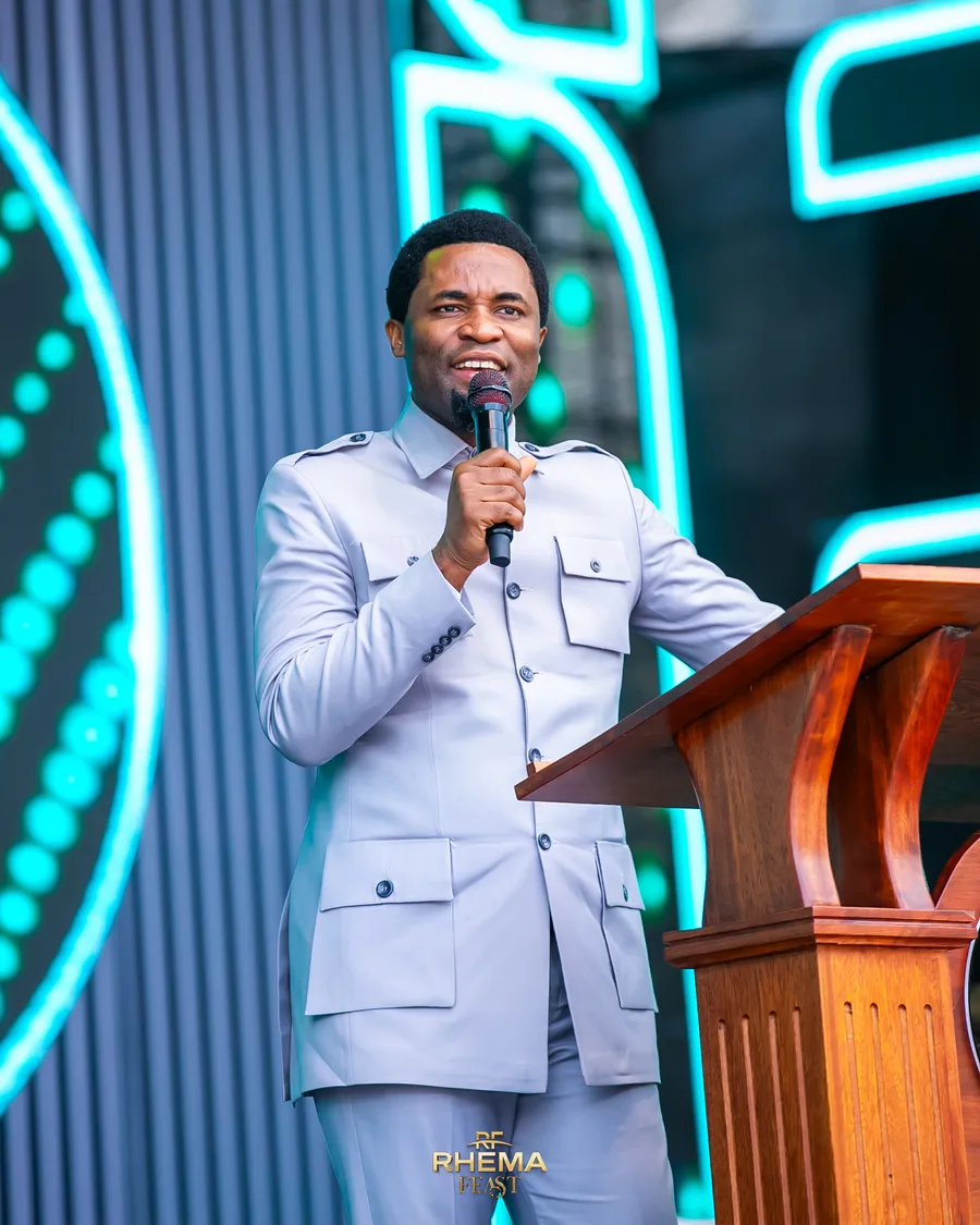 Apostle Michael Orokpo ministering on Day 3 of Rhema Feast 2026
