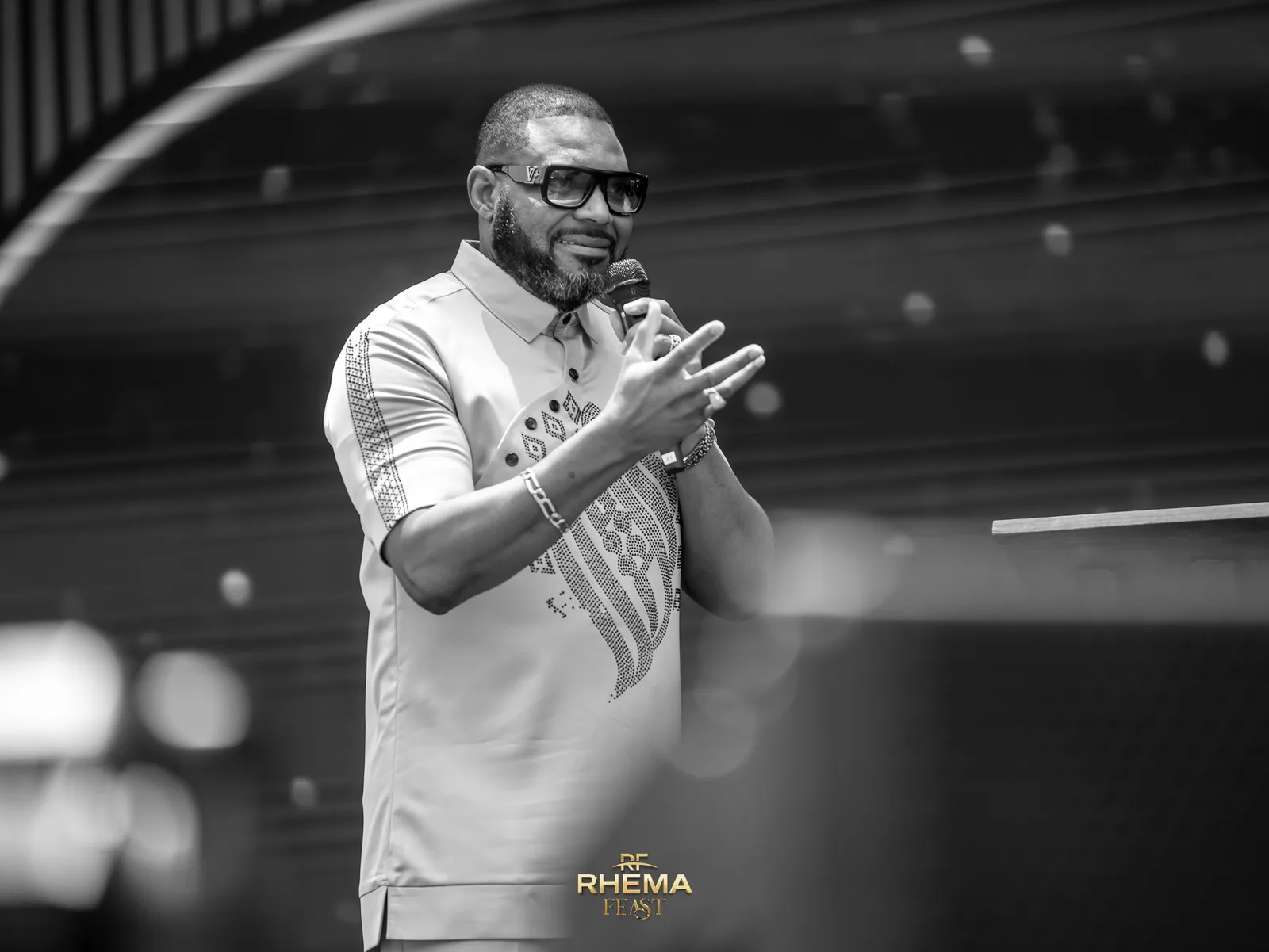 Apostle Felix Okoh preaching on Day 4 of Rhema Feast 2026